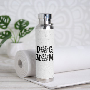 Bouteille D'eau Buffalo Plaid DOG MOM Pawprints