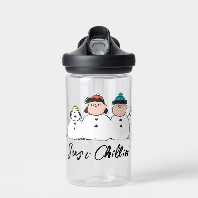 Bouteille D'eau cacahuètes | 3 Personne Snowman (Avant)