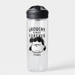 Bouteille D'eau cacahuètes   Grouchy depuis toujours Lucy