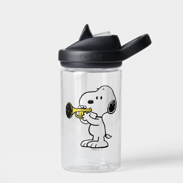 Bouteille D'eau cacahuètes | Joueur de trompette Snoopy (Gauche)