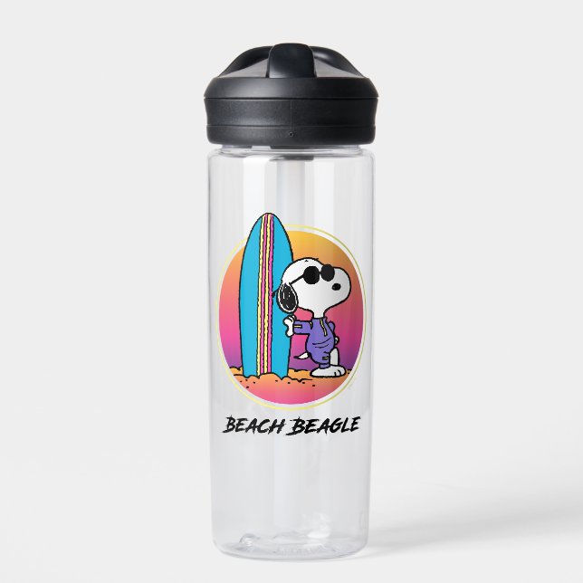 Bouteille D'eau cacahuètes | Snoopy Beach Beagle (Extérieur)