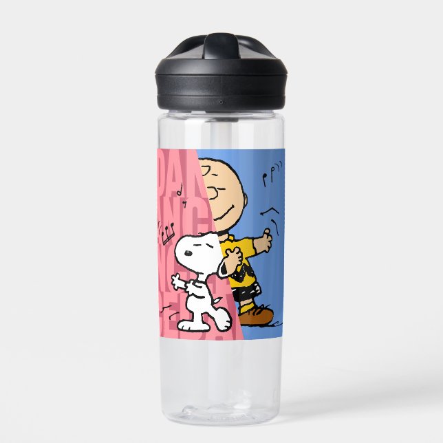 Bouteille D'eau cacahuètes | Snoopy & Charlie Danse Brown mi-mi-mi (Extérieur)
