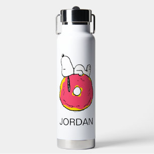 Bouteille D'eau cacahuètes Snoopy Donut rose