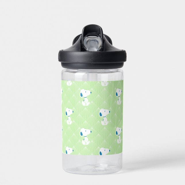 Bouteille D'eau cacahuètes | Snoopy Green Deco Dreams Motif (Avant)
