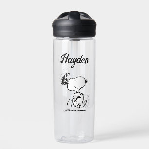 Bouteille D'eau cacahuètes   Snoopy Happy Dance   Ajouter Votre No