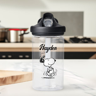 Bouteille D'eau cacahuètes   Snoopy Happy Dance   Ajouter Votre No