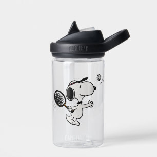Bouteille D'eau cacahuètes Snoopy Joue Au Tennis