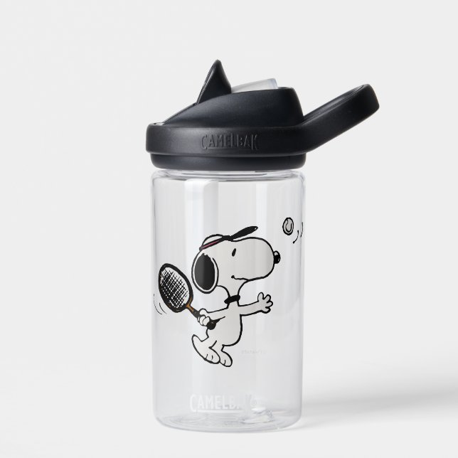 Bouteille D'eau cacahuètes | Snoopy Joue Au Tennis (Gauche)