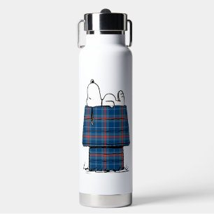 Bouteille D'eau cacahuètes   Snoopy Plaid Flannel Holiday Dog Hous