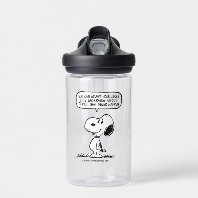 Bouteille D'eau cacahuètes | Snoopy Vous ne pouvez pas regarder to (Avant)