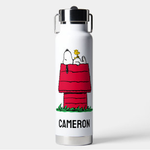 Bouteille D'eau cacahuètes Snoopy & Woodstock Ajouter Votre No