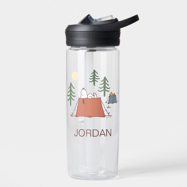 Bouteille D'eau cacahuètes | Snoopy & Woodstock | Ajouter Votre No (Gauche)