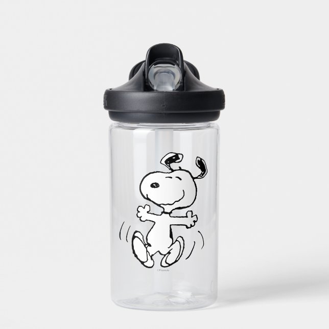 Bouteille D'eau cacahuètes | Une Danse Heureuse Snoopy (Avant)