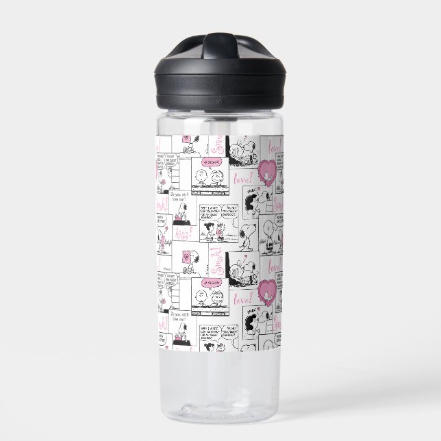 Bouteille D'eau cacahuètes | Valentine Heart Love Motif (Extérieur)