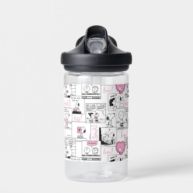 Bouteille D'eau cacahuètes | Valentine Heart Love Motif (Avant)