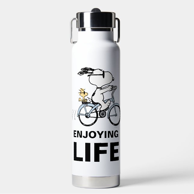 Bouteille D'eau cacahuètes | Vélo Snoopy & Woodstock (Salle de sport)