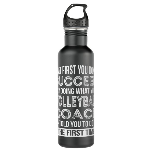 Bouteille D'eau Cadeau Coach Volleyball Cadeau Funny Merci Cadeau (Devant)