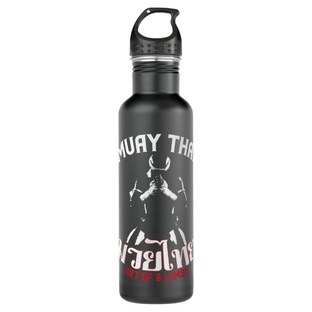 Bouteille D'eau Cadeau de boxe thaïlandaise Muay Thai pour Muay Th (Devant)