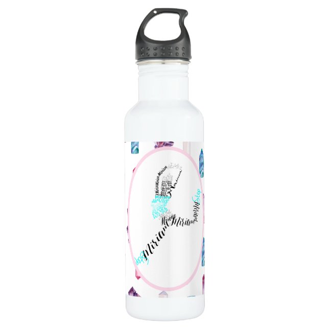 Bouteille D'eau Cadeau de danse personnalisé par danseur de jazz (Devant)
