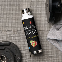 Bouteille D'eau Cadeau personnalisé pour enseignant avec tableau n