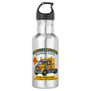Bouteille D'eau Cadeau pour camionneur de classe 1 explosifs ADR