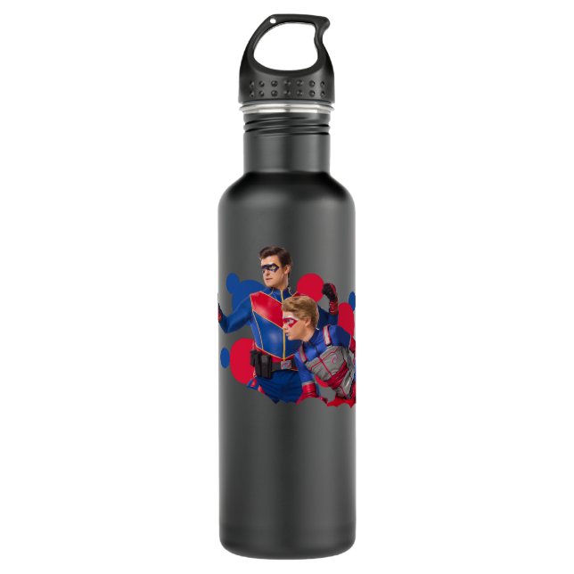 Bouteille D'eau Cadeau Pour Hommes Bulles Capitaine Homme Et Enfan (Devant)