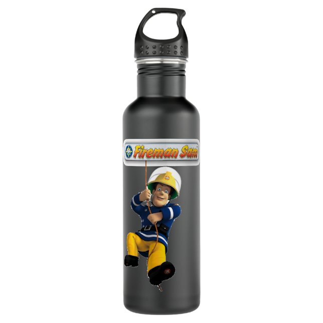 Bouteille D'eau Cadeaux de jour Enfants pompiers Caricatures Sam C (Devant)