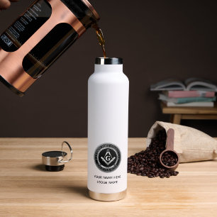 Bouteille D'eau Cadeaux uniques Freemason   Isolé personnalisé