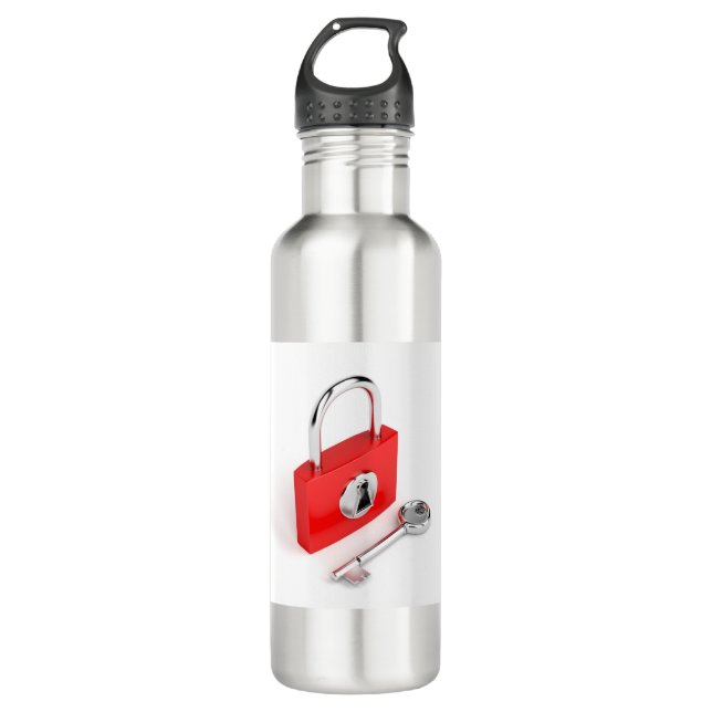 Bouteille D'eau Cadenas et clé (Devant)