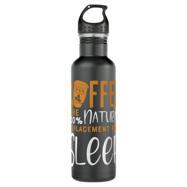 Bouteille D'eau Café Le 100 Narural Remplacement Du Sommeil - Coff (Devant)