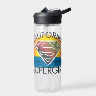 Bouteille D'eau California Supergirl Sunset Graphic