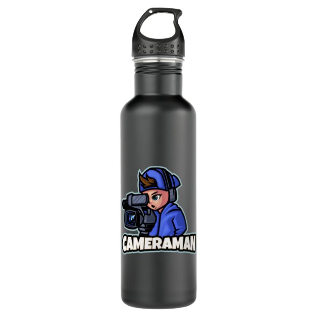 Bouteille D'eau Cameraman video director movies12 (Devant)