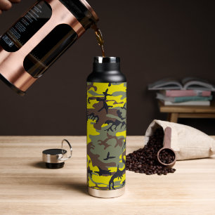 Bouteille D'eau Camouflage jaune et Brown, Militaire, Armée