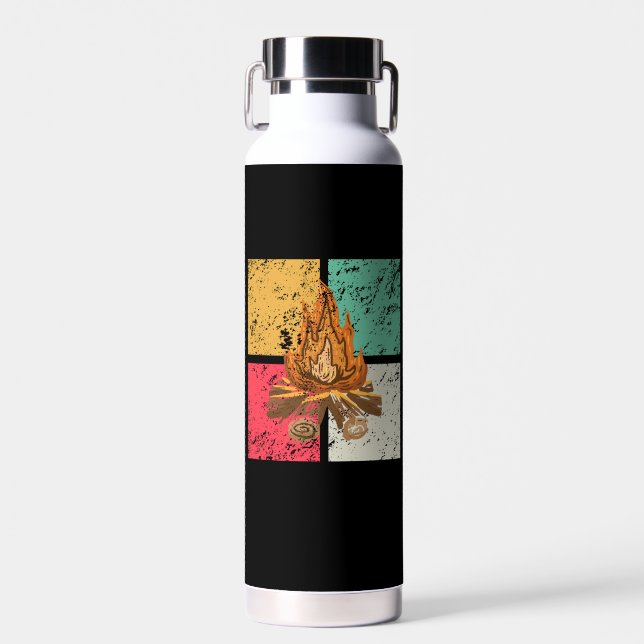 Bouteille D'eau Campfire Vintage (Avant)