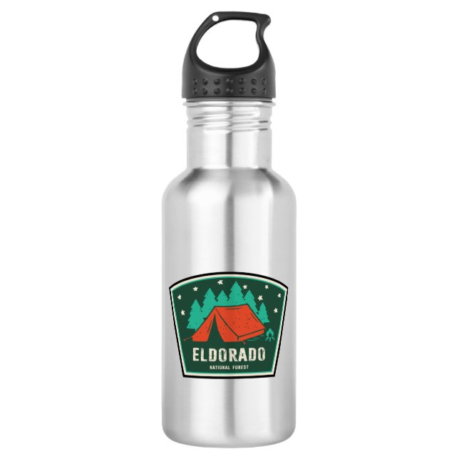 Bouteille D'eau Camping forestier national Eldorado (Devant)