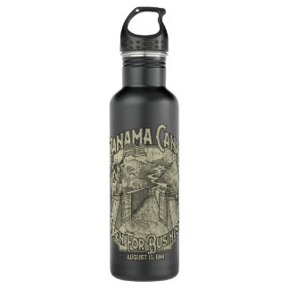 Bouteille D'eau Canal de Panama Ouvert Aux Entreprises 1914