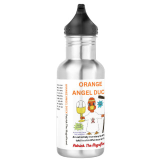 Bouteille d'eau Canard Ange Orange