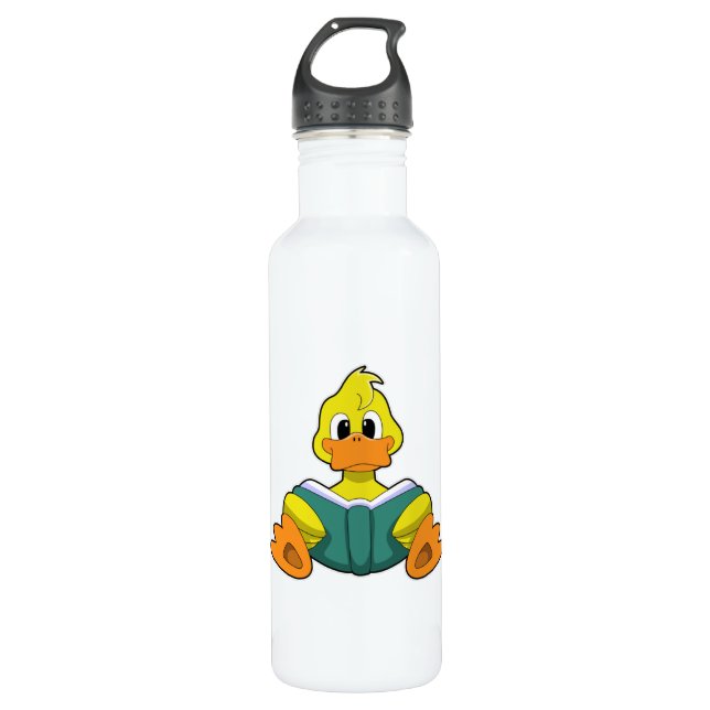 Bouteille D'eau Canard avec livre (Devant)
