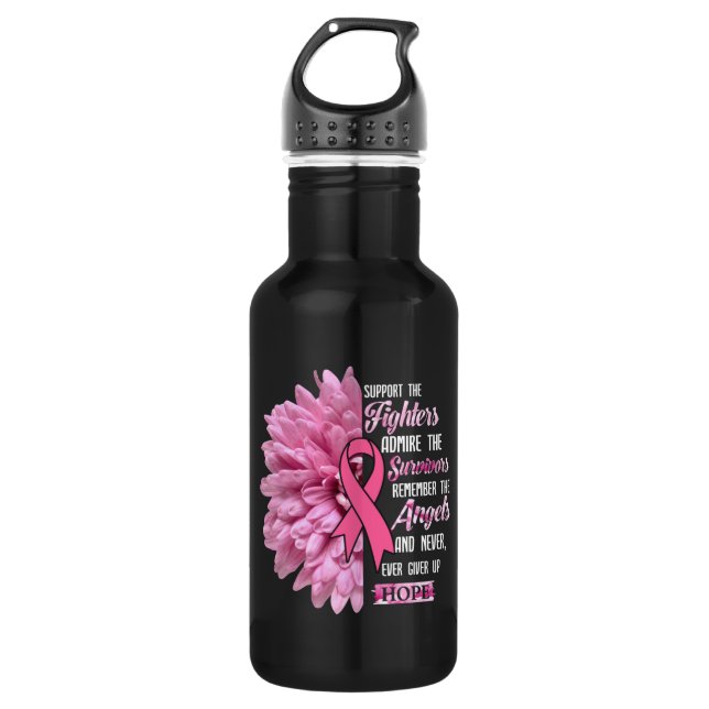 Bouteille D'eau Cancer Du Sein Soutien Les Combattants Cadeau Pour (Devant)