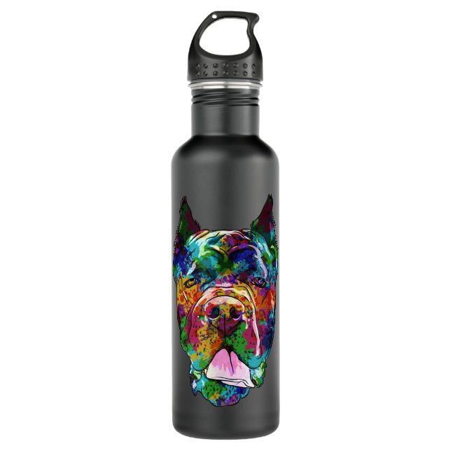 Bouteille D'eau Cane Corso Silhouette Chien Mastiff Italien (Devant)