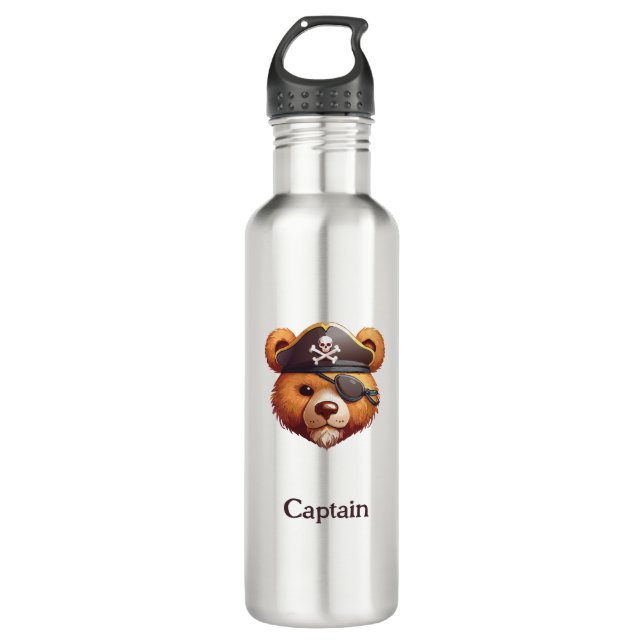 Bouteille D'eau Capitaine Bear (Devant)