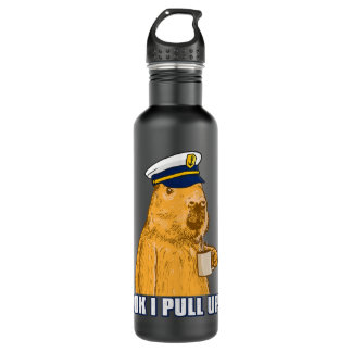 Bouteille D'eau Capitaine de bateau pour hommes Capybara Ok i Tire