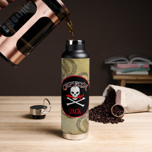 Bouteille D'eau Capitaine pirate personnalisée