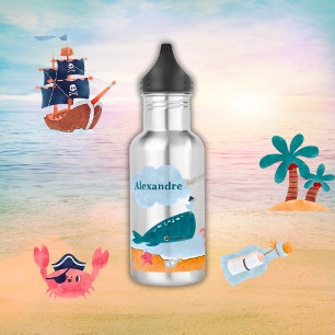 Bouteille D'eau Caraïbes Pirates Island Ocean Whale Boys