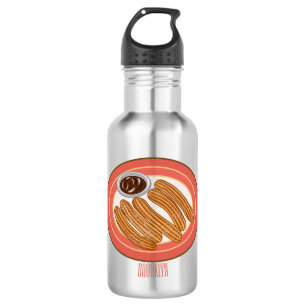 Bouteille D'eau Caricature de Churro