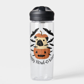 Bouteille D'eau Carlin Howl-O-Ween dans un Jack-O-Lantern avec cha