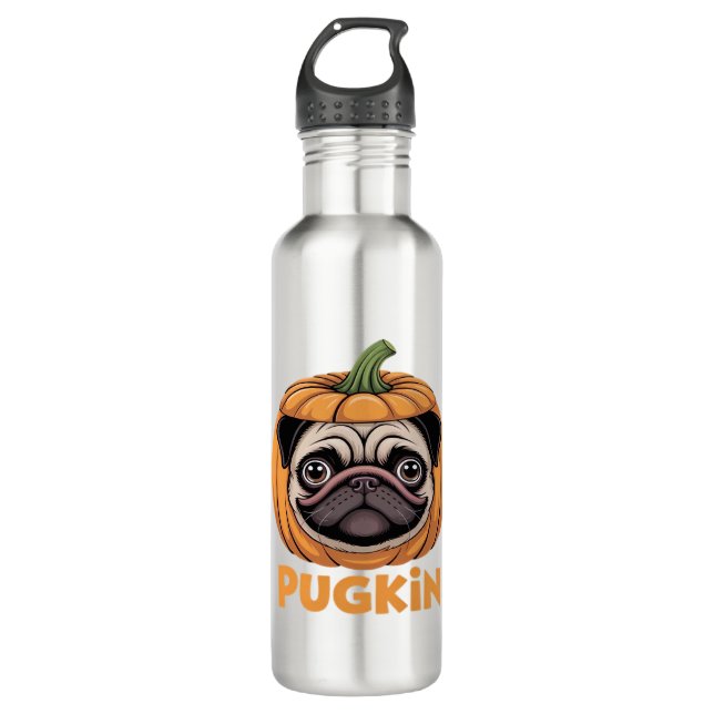 Bouteille D'eau Carlin Pougkin Halloween Joyeux Halloween T-S surd (Devant)