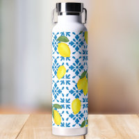 Carreau français de style provençal bleu motif cit