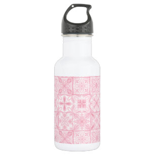 Bouteille D'eau Carreaux ornés en rose