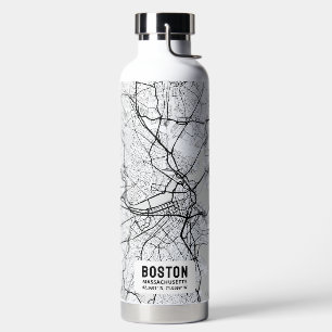 Bouteille D'eau Carte de la ville de Boston